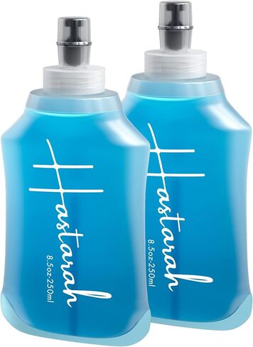 Running Water Bottle Hand Held- Flexible Running Bottle| Collapses As You Drink, Soft Flask Running Bottles, Handheld Water Bottles for Runners Water Bottle, Soft Water Bottles (5oz-Twin) in Saudi Arabia
