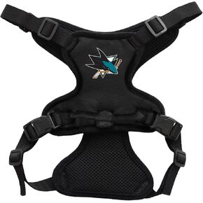 Littlearth Unisex-Adult NHL San Jose Sharks Front Clip Pet Harness, Team Color, Large