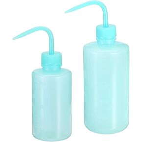PATIKIL 250ml 500ml Wash Bottle, 2pcs Plastic Squeeze Bottle Narrow Mouth Bottle Watering Tools Foam Bottle for Green Soap Cleaning Washing Irrigation, Black