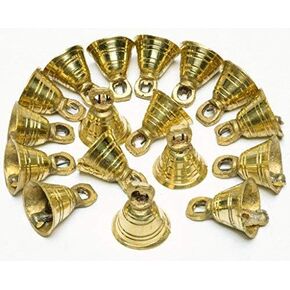 AzKrafts Lot 25 Brass Bells 1.13" H Vintage Style India Craft Decorative Camel Sheep Horse