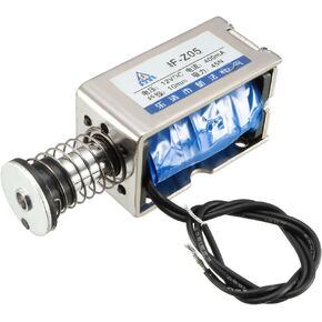 uxcell DC 12V 45N 10mm Stroke Pull Push Type Open Frame Solenoid Electromagnet Linear Motion JF-Z05