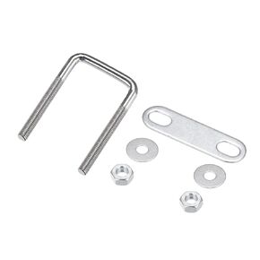 U Bolts (M8x40x120mm), Square U Bolt Carbon Steel with Accessories - for Construction, Pipe