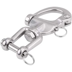316 Stainless Steel Snap Shackles Quick Release Swivel Jaw Snap Sailing Shackle for Sailboat Spinnaker Halyard(128mm)