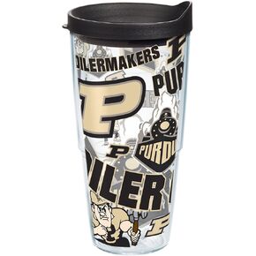 Tervis Made in USA Double Walled Purdue University Boilermakers Insulated Tumbler Cup Keeps Drinks Cold & Hot, 24oz, All Over