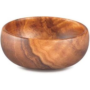 Trading Acaciaware Round Calabash Bowl, 6-Inch by 2-Inch