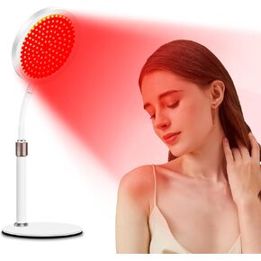 Red Light Therapy Device with Base, 660nm Red Light & 850nm &940nm Near Infrared Light Therapy Lamp with Timer, Deep Red Light Lamp for Body