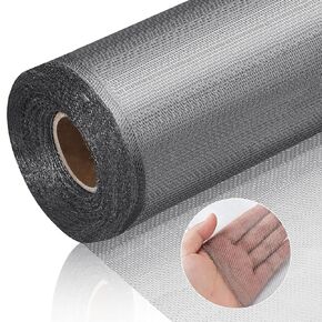 304 Stainless Steel Mesh Screen Wire Mesh Metal Mesh Screen Wire Mesh Screen Prevent Mouse Hornets Rodents Entering for Vent Cage Garden Window Filter (20 Mesh,47 Inch x10 Ft)