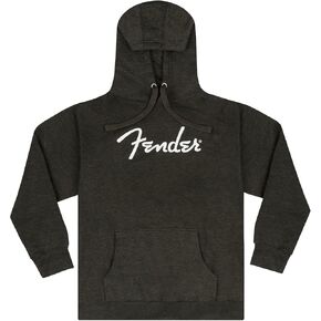 Fender Spaghetti Logo Hoodie, Gray Heather, XXL