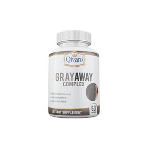 Gray Away Complex - Advanced Unisex Hair Supplement - Anti-Gray Hair Capsules for Men and Women - Helps Restore Natural Hair Color & Reverse Gray Hair - 60 Capsules