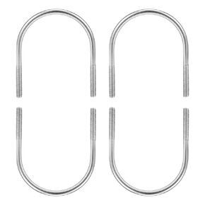 1-1/8"x2.13"(DXL) Round U-Bolts - 5Pack - Good for Construction Industry - 304 Stainless Steel Round Bend U Bolt - Silver