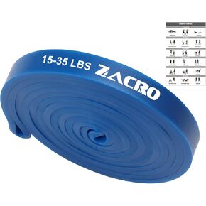 Zacro Resistance Bands, 6 Resistance Levels Pull Up Assistance Bands, Exercise Bands for Men&Women, Heavy Duty Resistance Band Set with Door Anchor, for Working Out, Muscle Training, Physical Therapy