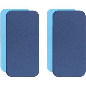 2 Pack Yoga Knee Pads TPE Cushion Portable Kneeling Mat 8mm Thin Eliminate Pain Elbow Balance Support Pad for Outdoor Exercise Sports Ankle Wrist Hands Head Workout