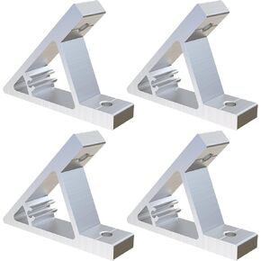 4Sets 45 Degree/135 Degree Strong Support Corner Bracket Connection Joint for 2020 Series Aluminum Extrusion Profile with Screws and T-Slot Nuts (45 Degree Bracket)