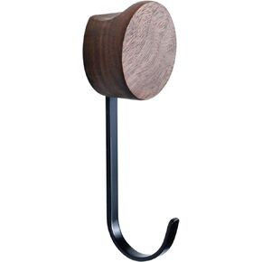 Wood Wall Hooks with Magnet, Coat Hooks Wall Mounted Rustic Wooden Hooks Heavy Duty Robe Hook Hat Rack | Hooks for Hanging Bathroom Towels Clothes Hanger