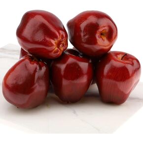 Fake Red Apples Artificial Apple Model Simulation Lifelike 6 PCS Fruit Set for Home Kitchen Wedding Party Fall Christmas Decoration