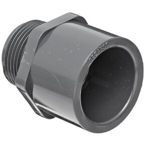 Spears 836 Series PVC Pipe Fitting, Adapter, Schedule 80, 1-1/4" Socket x NPT Male