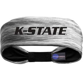 Littlearth Unisex-Adult NCAA Kansas State Wildcats Tigerspace Headband, Grey, One Size
