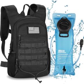 CVLIFE Tactical Hydration Backpack 3L, Water Backpacks for Men Women, Hiking Backpack with Water Bladder, Molle Hydration Pack Backpack, Water Bag Backpack for Hiking, Running, Cycling, Camping