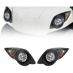 LED Head Light Kit For YAMAHA Drive G29 2007-2016 Gas or Electric Golf Cart Models Passenger Driver Side Replace 12V Headlights Light Kit Assembly For YAMAHA