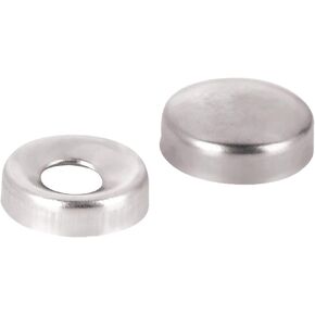 10 Pack Rok Hardware Metal Countersunk Snap On Screw Cover Cap 15/32" (12 mm) for Size #6 and #8