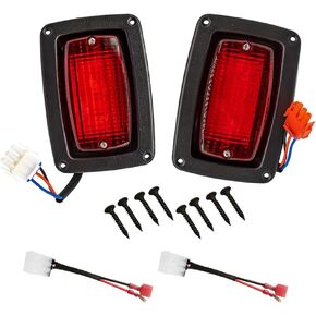 Drive-up LED Tail Light Kit for Club Car DS 1982-Up Golf Cart with 3 Wire Club Car Taillights OEM1017035