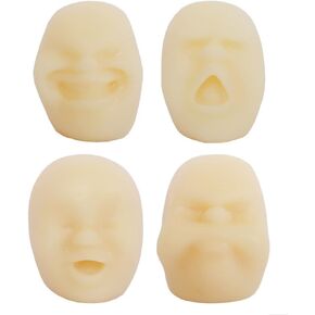 4 قطعة/المجموعة/مجموعة كرة وجه بشرية مضادة للإجهاد بتصميم ياباني كاومارو in Kuwait