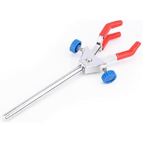 3 Prong Dual Adjustable Clamp, Lab Clamp 3 Prong Finger Double Adjust Multipurpose Swivel Extension Clamp for Laboratory