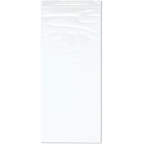 Plymor 8" x 18" (Pack of 100), 2 Mil Zipper Reclosable Plastic Bags