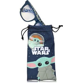 STAR WARS Baby Yoda Blue Light Blocking Glasses with Pouch Computer Glasses Video Gaming Eyewear Protection