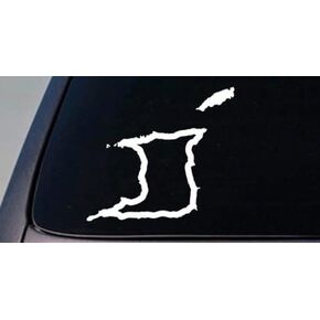 EZ-STIK Trinidad and Tobago Country Sticker Truck car Window Vinyl Decal 6" stickerC555