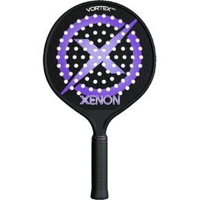 Xenon Vortex Platform Tennis Paddle | Oversize Head | Even Balance Point | Medium Firmness Foam Core | Power and Control | 4.25" Grip, Purple