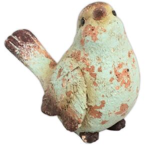 The Bridge Collection Faux Rusted Bird Figurine- Knick Knacks- Small Bird Figurines Home Decor- Ceramic Birds Figurines- Bird Decor- Rustic Bird- Figurines Home Decor in Saudi Arabia