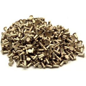 مسامير صلبة غاطسة مقاس 3/32 بوصة، طول 1/4 بوصة، 1/8 رطل. عبوة من 500 قطعة. ألومنيوم ناعم، 100 درجة. غاطسة in Kuwait