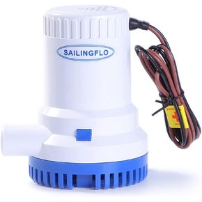 Submersible Boat Bilge Pump 2000GPH, Electric Marine Water Pump bilge pumps for boats Submersible Pump 12V Boat Marine Plumbing Electric water pump for Boat Caravan RV