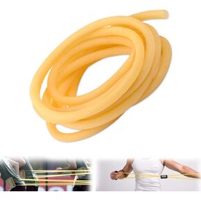 LTKJ 3M/9.8FT Length Natural Latex Tube Surgical Band Tubing Rubber Hose Elastic Slingshot ID 6mm OD 9mm