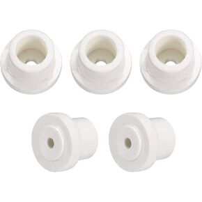 uxcell 5pcs 5.2mm Hole Dia Ceramic Insulator Bead Round Shaped Insulation Bead 15mm Inner Dia for Heat Shrink Tubing Heating Wire