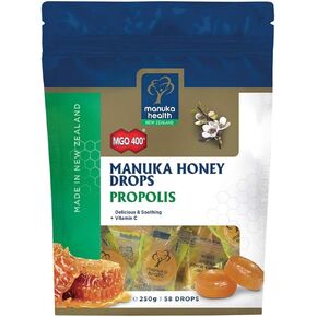 Manuka Health Manuka Honey Drops Propolis Pouch 55 Lozenges 250g