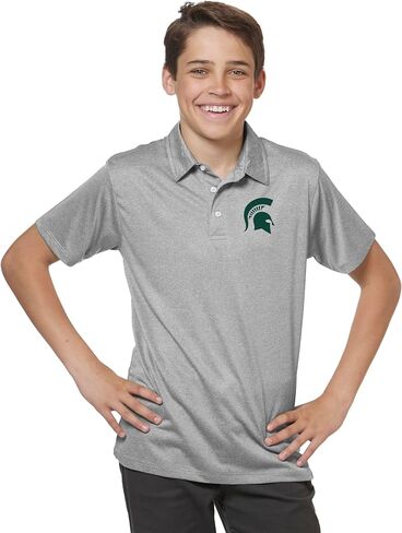 Little King NCAA Youth Boys Polo Shirt-Polyester-Oxford-Sizes YS YM YL YXL in Saudi Arabia
