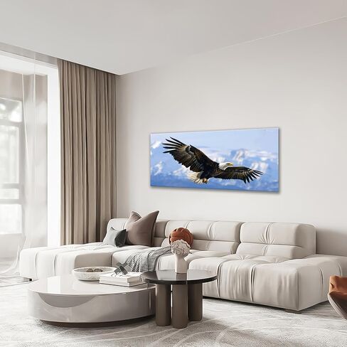 كبير أصلع النسر جدار الفن الأمريكي الطائر النسر صور جدار ديكور النسر قماش اللوحة طباعة ملصقات تحفيزية وطنية ديكور المنزل الفني مؤطرة للحمام مكتب غرفة المعيشة غرفة نوم 30 "× 60" in Kuwait