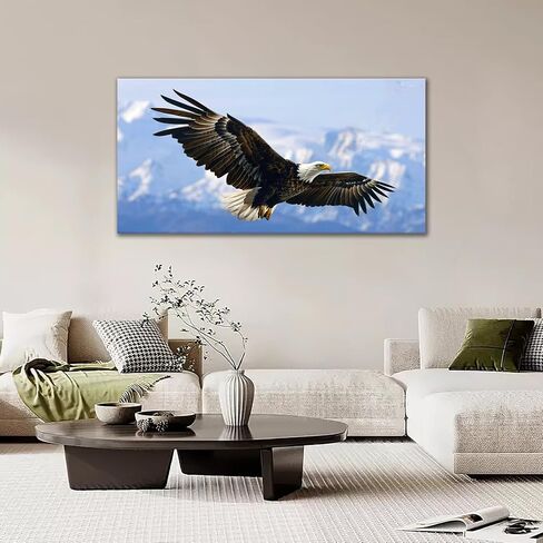 كبير أصلع النسر جدار الفن الأمريكي الطائر النسر صور جدار ديكور النسر قماش اللوحة طباعة ملصقات تحفيزية وطنية ديكور المنزل الفني مؤطرة للحمام مكتب غرفة المعيشة غرفة نوم 30 "× 60" in Kuwait