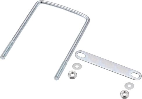 U Bolts 2 Sets (M6x42x70mm), Square U Bolt Carbon Steel with Accessories - for Construction, Pipe in Saudi Arabia