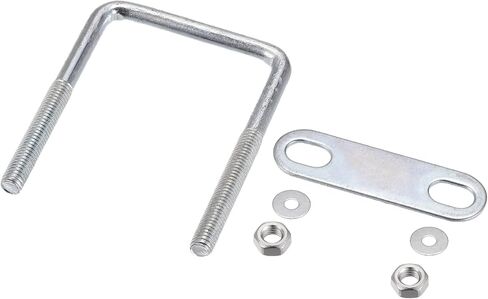 U Bolts 2 Sets (M6x42x70mm), Square U Bolt Carbon Steel with Accessories - for Construction, Pipe in Saudi Arabia