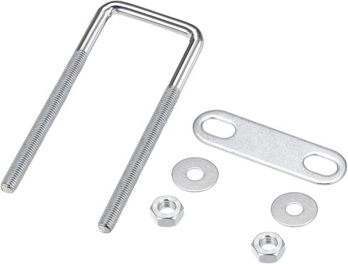 U Bolts 2 Sets (M6x42x70mm), Square U Bolt Carbon Steel with Accessories - for Construction, Pipe in Saudi Arabia