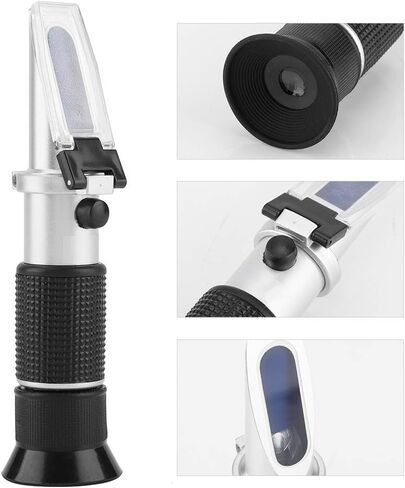 3 in 1 Refractometer, Portable Hand Held Grape and Wine Alcohol Refractometer for restautant, Vineyard, Chateau Wine, Family Dinner 0-25% Vol 0-40% 0-22 Dual Scale in Saudi Arabia