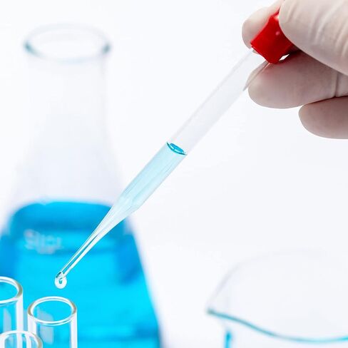 Graduated Cylinder Set, 5 Pcs Borosilicate Glass Measuring Cylinders in 5 ml/10 ml/25 ml/50 ml/100 ml with Pipettes/Stirring Rods/Clean Brushes in Saudi Arabia