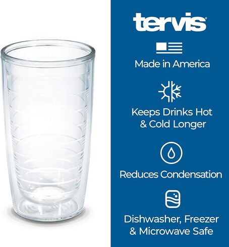 Tervis Sorority Delta Made in USA Double Walled Insulated Tumbler, 16oz 2pk, Primary Logo in Saudi Arabia