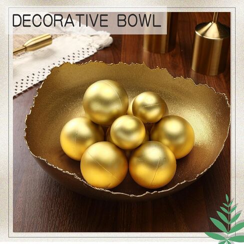 12'' Gold Decoration Bowl for Table Gold Bowl Golden Metal Centerpiece Bowl Asymmetrical Torn Texture Serving Bowl With Sculpted Edges for Antique Decoration Key Candy Fruit Tray Home Decorations in Saudi Arabia