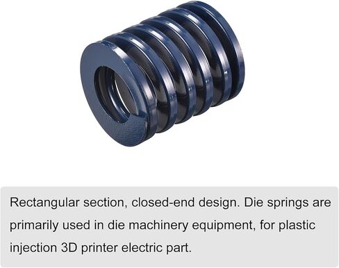 uxcell 3D Printer Die Spring, 35mm OD 85mm Long Spiral Stamping Light Load Compression Mould Die Springs for 3D Printer Electric Part, Blue in Saudi Arabia