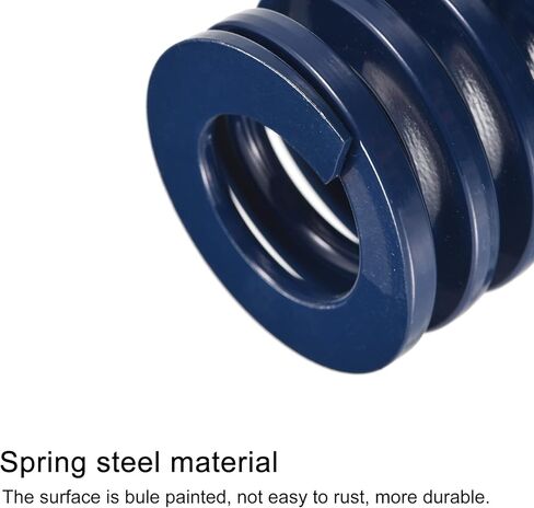 uxcell 3D Printer Die Spring, 35mm OD 85mm Long Spiral Stamping Light Load Compression Mould Die Springs for 3D Printer Electric Part, Blue in Saudi Arabia