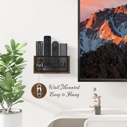 حامل جهاز التحكم عن بعد، حامل جهاز التحكم عن بعد للتلفزيون مثبت على الحائط، علبة منظم جهاز التحكم عن بعد للطاولة، منظم التحكم عن بعد لغرفة المعيشة وغرفة النوم وديكور المنزل in Kuwait